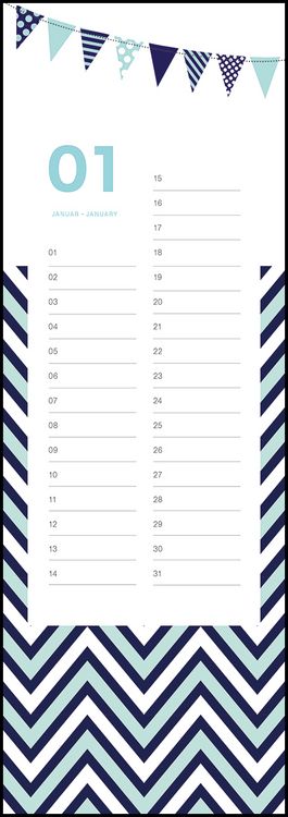 Produktbild: Geburtstagskalender Patterns