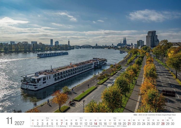 Produktbild: K&ouml;ln 2027 Bildkalender A3 quer, spiralgebunden