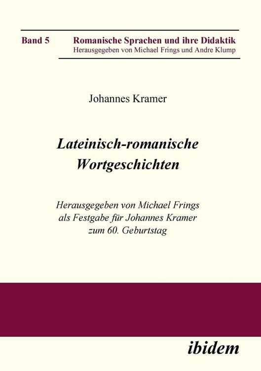 Produktbild: Lateinisch-romanische Wortgeschichten. Herausgegeben von Mic