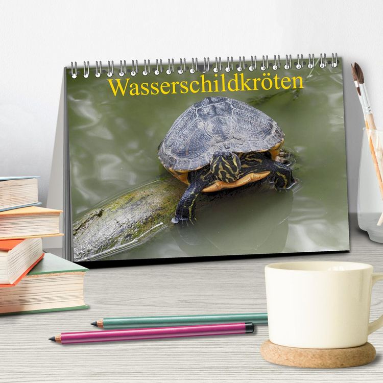 Produktbild: Wasserschildkr&ouml;ten (Tischkalender 2026 DIN A5 quer), CALVENDO Monatskalender