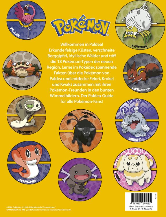 Produktbild: Pok&eacute;mon: Der Paldea-Guide: Entdecke die Pok&eacute;mon der neuen Region