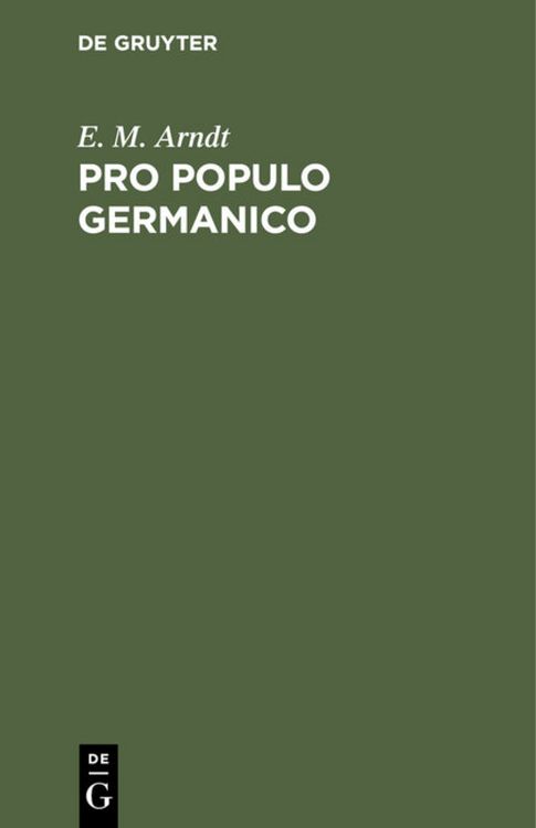 Produktbild: Pro populo germanico
