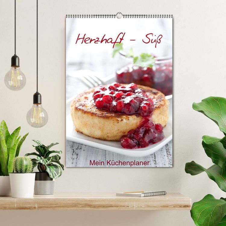 Produktbild: Herzhaft - S&uuml;&szlig; / Mein K&uuml;chenplaner (Wandkalender 2027 DIN A2 hoch), CALVENDO Monatskalender