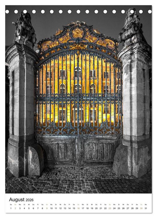 Produktbild: M&uuml;nster - erstrahlt bei Nacht (Tischkalender 2026 DIN A5 hoch), CALVENDO Monatskalender