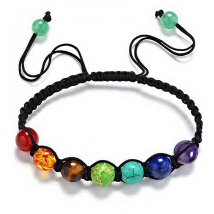 Produktbild: Armband Baumwolle, Chakra Edelsteine,