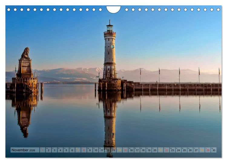 Produktbild: Leuchtt&uuml;rme - maritime Wegweiser in Deutschland (Wandkalender 2026 DIN A4 quer), CALVENDO Monatskalender