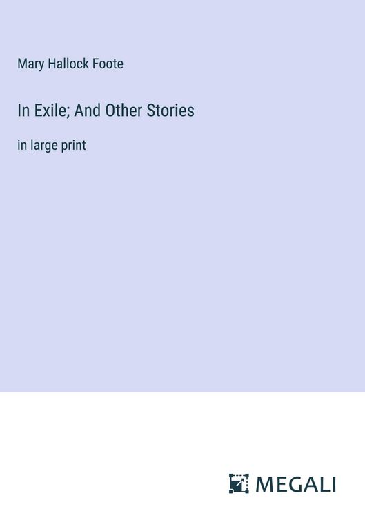 Produktbild: In Exile; And Other Stories