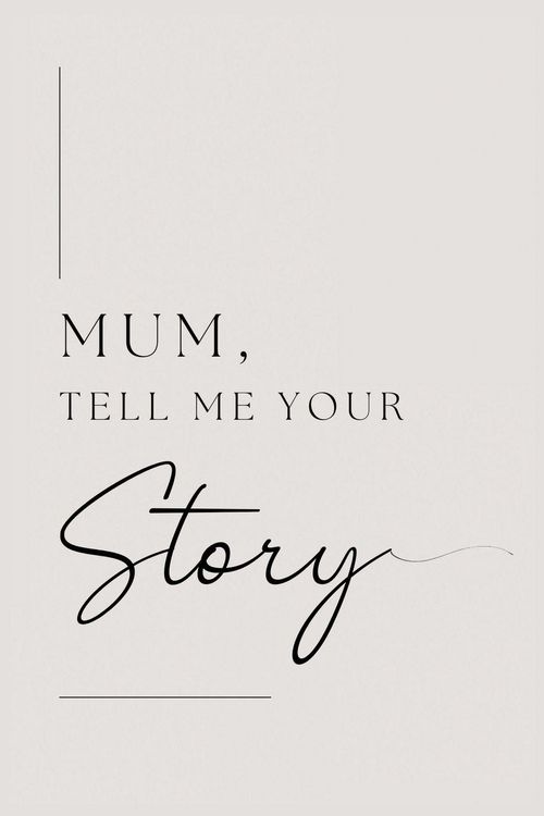 Produktbild: Mum, tell me your story