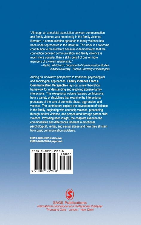 Produktbild: Family Violence from a Communication Perspective