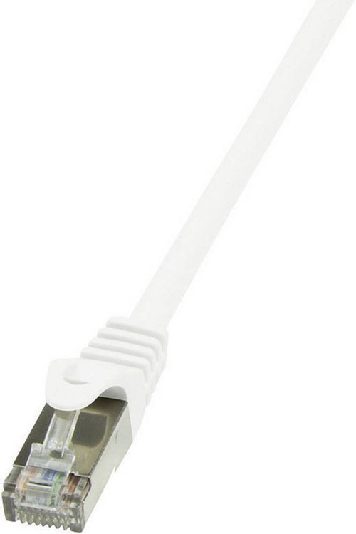 Produktbild: LogiLink CP2111S RJ45 Patchkabel CAT 6 F/UTP 20.00m Wei&szlig; mit Rastnasenschutz 1St.