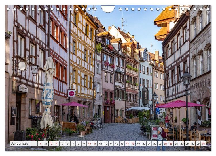 Produktbild: Wunderbares N&uuml;rnberg (Wandkalender 2026 DIN A4 quer), CALVENDO Monatskalender