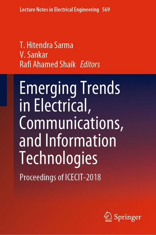 Produktbild: Emerging Trends in Electrical, Communications, and Information Technologies