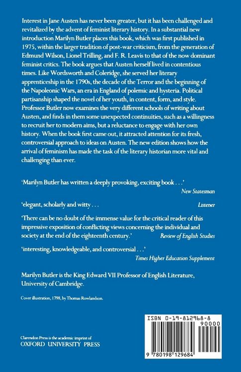 Produktbild: Jane Austen and the War of Ideas