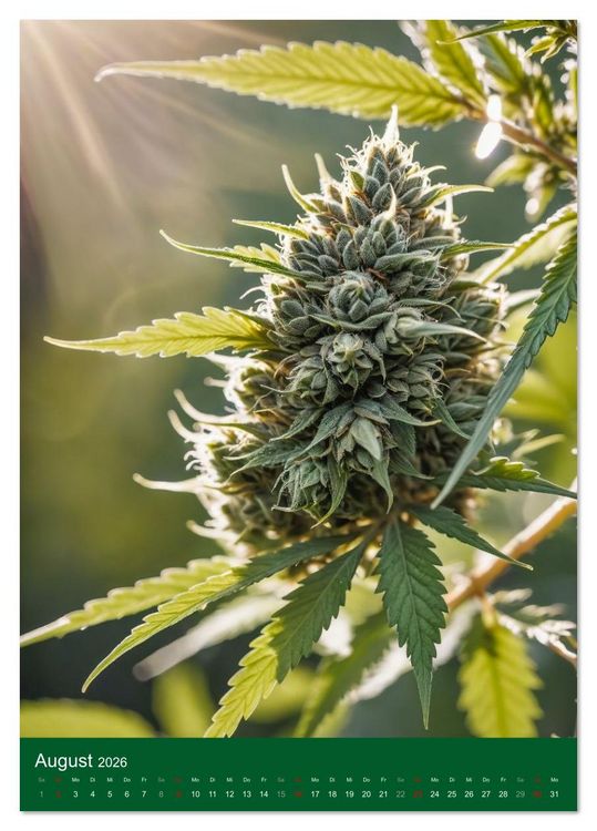 Produktbild: Grow your Year - Der Cannabis Kalender f&uuml;r Fans und Grower (Tischkalender 2026 DIN A5 hoch), CALVENDO Monatskalender