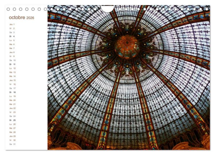 Produktbild: LES VITRAUX (Calendrier mural 2026 DIN A4 vertical), CALVENDO calendrier mensuel