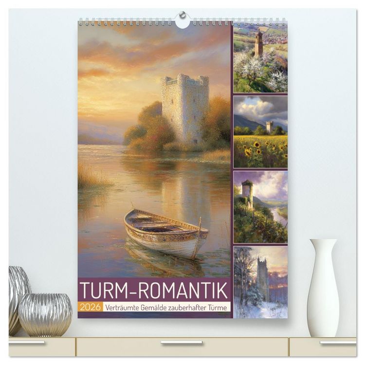 Produktbild: Turm-Romantik (hochwertiger Premium Wandkalender 2026 DIN A2 hoch), Kunstdruck in Hochglanz