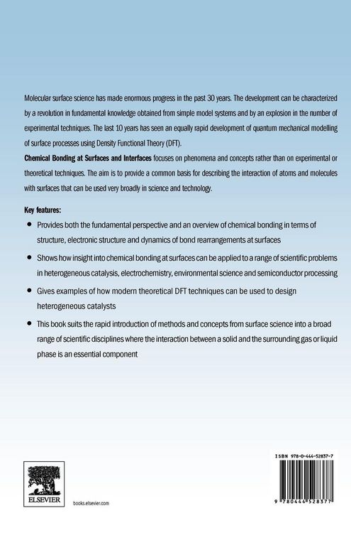 Produktbild: Chemical Bonding at Surfaces and Interfaces