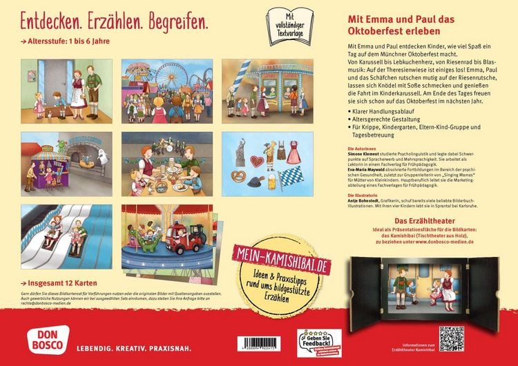 Produktbild: Auf dem Oktoberfest mit Emma und Paul. Kamishibai Bildkartenset