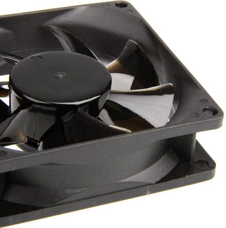 Produktbild: NoiseBlocker BlackSilent Pro P-P PC-Geh&auml;use-L&uuml;fter Schwarz (B x H x T) 80 x 80 x 25 mm