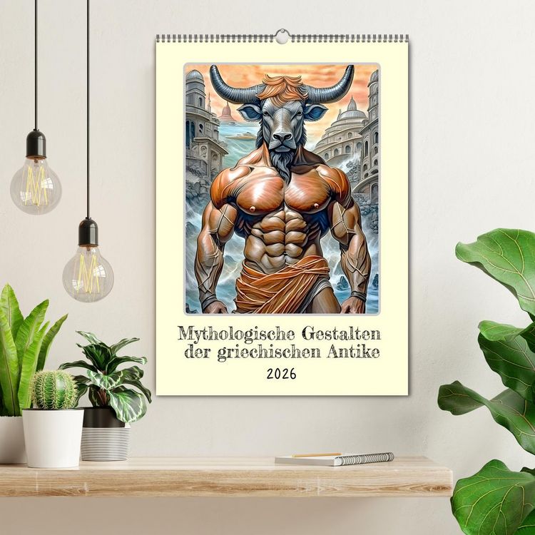 Produktbild: Mythologische Gestalten der griechischen Antike (Wandkalender 2026 DIN A2 hoch), CALVENDO Monatskalender