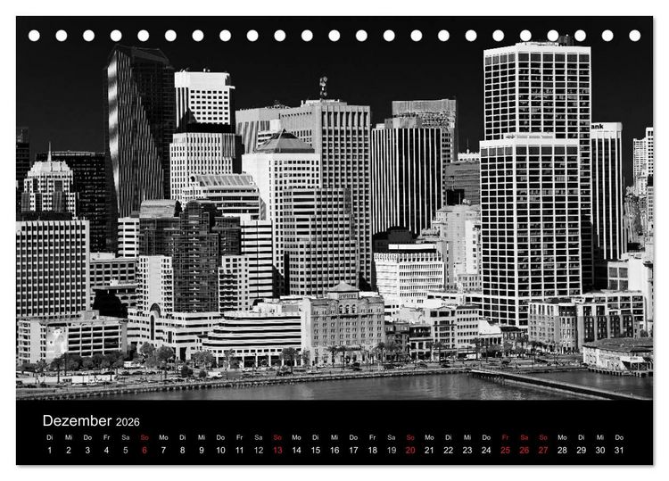 Produktbild: Architektur in Schwarz-Wei&szlig; (Tischkalender 2026 DIN A5 quer), CALVENDO Monatskalender
