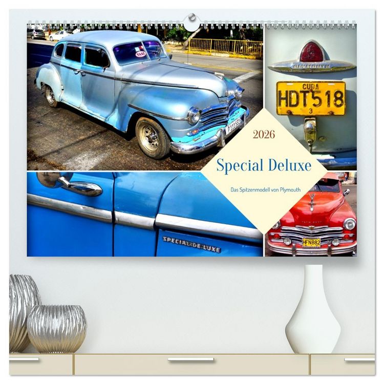 Produktbild: Special Deluxe - Das Spitzenmodell von Plymouth (hochwertiger Premium Wandkalender 2026 DIN A2 quer), Kunstdruck in Hochglanz