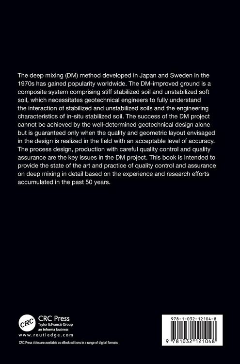 Produktbild: Quality Control and Assurance of the Deep Mixing Method