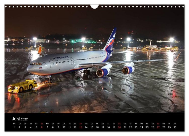 Produktbild: Flugzeuge bei Nacht (Wandkalender 2027 DIN A3 quer), CALVENDO Monatskalender