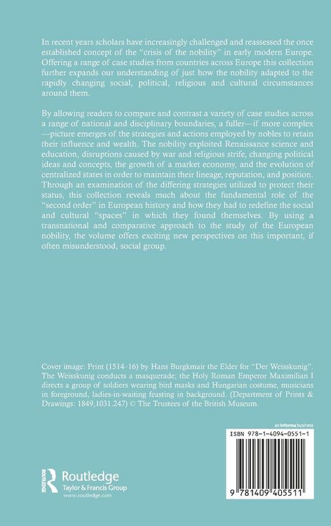 Produktbild: Contested Spaces of Nobility in Early Modern Europe
