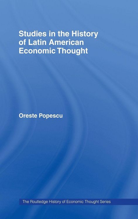 Produktbild: Studies in the History of Latin American Economic Thought