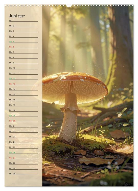 Produktbild: Pilze wie im M&auml;rchen (Wandkalender 2027 DIN A2 hoch), CALVENDO Monatskalender