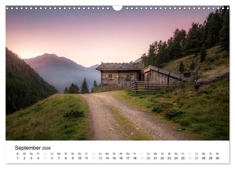 Produktbild: Almen im Ultental (Wandkalender 2026 DIN A3 quer), CALVENDO Monatskalender