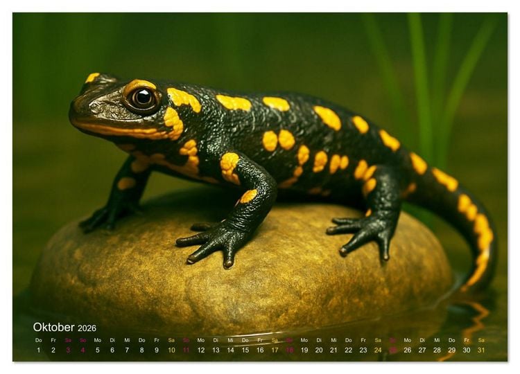 Produktbild: Reges Leben im Naturweiher - Tiere &uuml;ber und unter Wasser (Wandkalender 2026 DIN A3 quer), CALVENDO Monatskalender