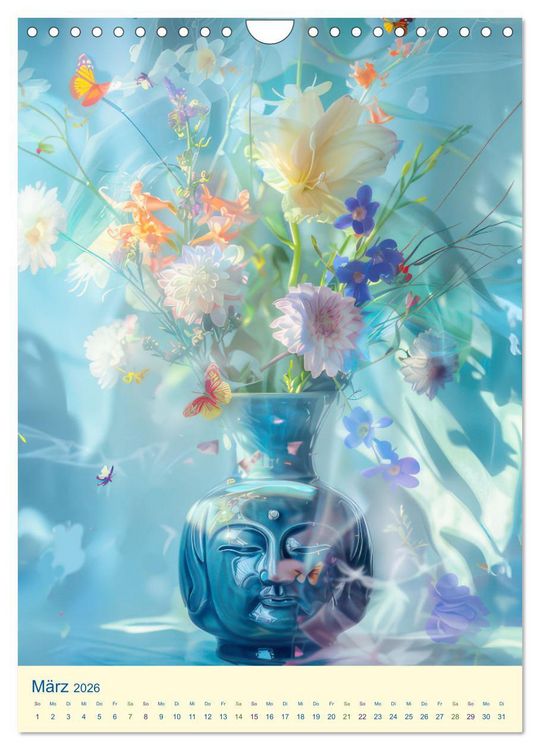 Produktbild: Blumen in zauberhaftem Licht (Wandkalender 2026 DIN A4 hoch), CALVENDO Monatskalender