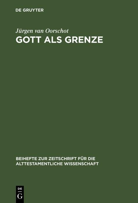 Produktbild: Gott als Grenze