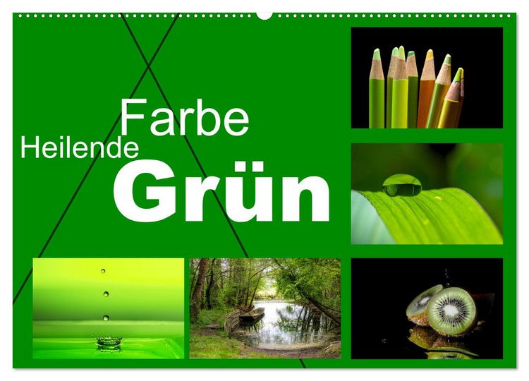 Produktbild: Heilende Farbe Gr&uuml;n (Wandkalender 2026 DIN A2 quer), CALVENDO Monatskalender