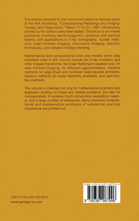 Produktbild: Computational Radiology and Imaging