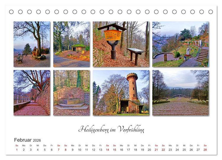 Produktbild: Heidelberg Fotocollagen (Tischkalender 2026 DIN A5 quer), CALVENDO Monatskalender