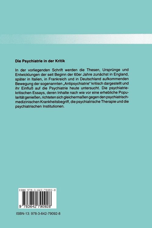 Produktbild: Die Psychiatrie in der Kritik
