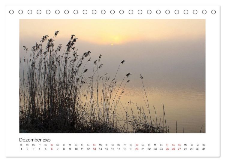 Produktbild: Lichtzauber 2026 (Tischkalender 2026 DIN A5 quer), CALVENDO Monatskalender