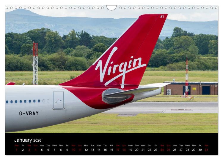 Produktbild: Airline Tails (Wall Calendar 2026 DIN A3 landscape), CALVENDO 12 Month Wall Calendar