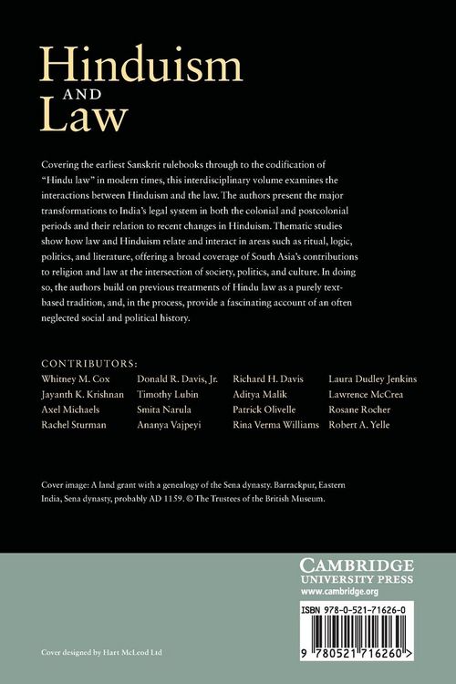 Produktbild: Hinduism and Law