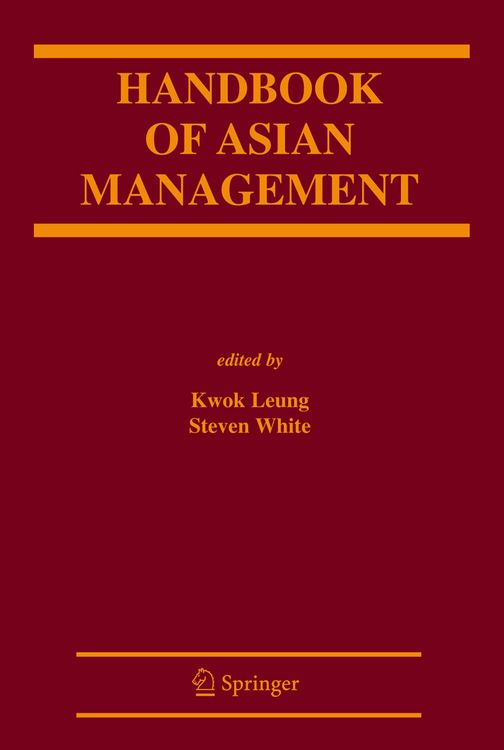 Produktbild: Handbook of Asian Management