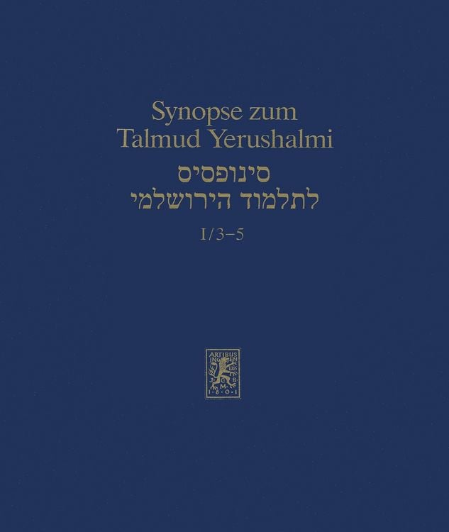 Produktbild: Synopse zum Talmud Yerushalmi