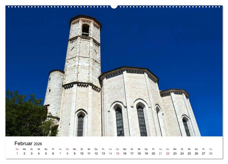 Produktbild: Gubbio - die mittelalterliche Stadt in Umbrien (hochwertiger Premium Wandkalender 2026 DIN A2 quer), Kunstdruck in Hochglanz