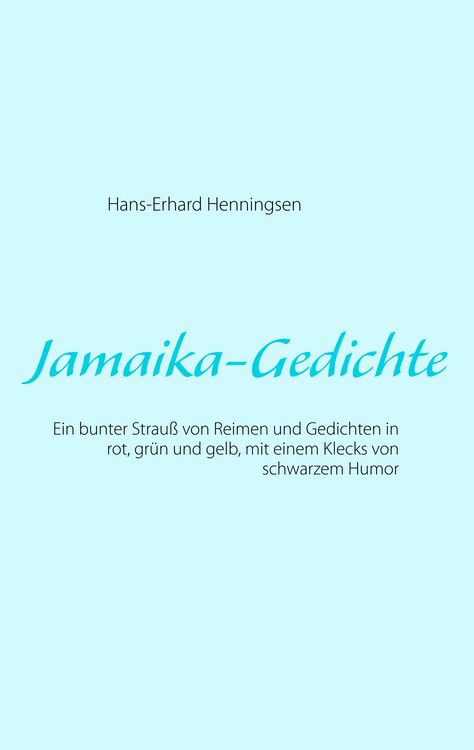 Produktbild: Jamaika-Gedichte