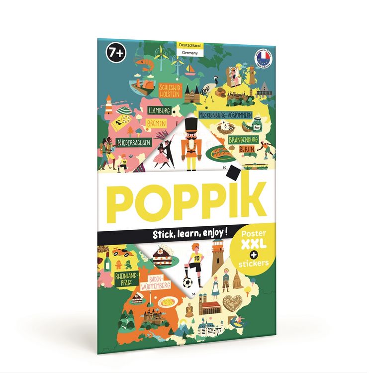 Produktbild: POPPIK - Sticker Lernposter Deutschland