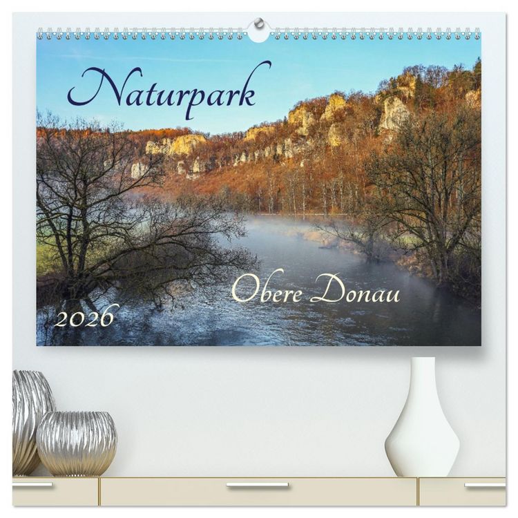 Produktbild: Naturpark Obere Donau (hochwertiger Premium Wandkalender 2026 DIN A2 quer), Kunstdruck in Hochglanz