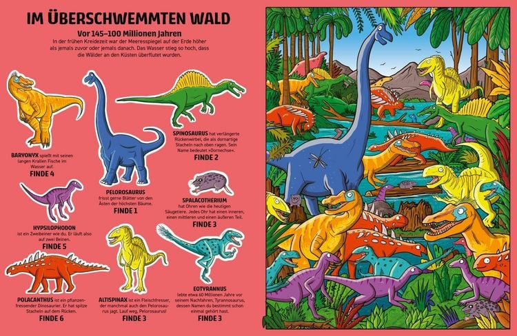 Produktbild: Finde Dinosaurier, Mammut und S&auml;belzahntiger