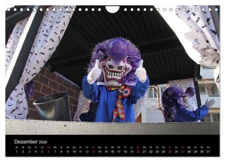 Produktbild: BASLER FASNACHT &ndash; Faszinierendes, schweizerisch regionales Brauchtum. (Wandkalender 2026 DIN A4 quer), CALVENDO Monatskalender